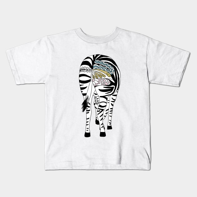 Buntes Zebra pastell Kids T-Shirt by Blumchen